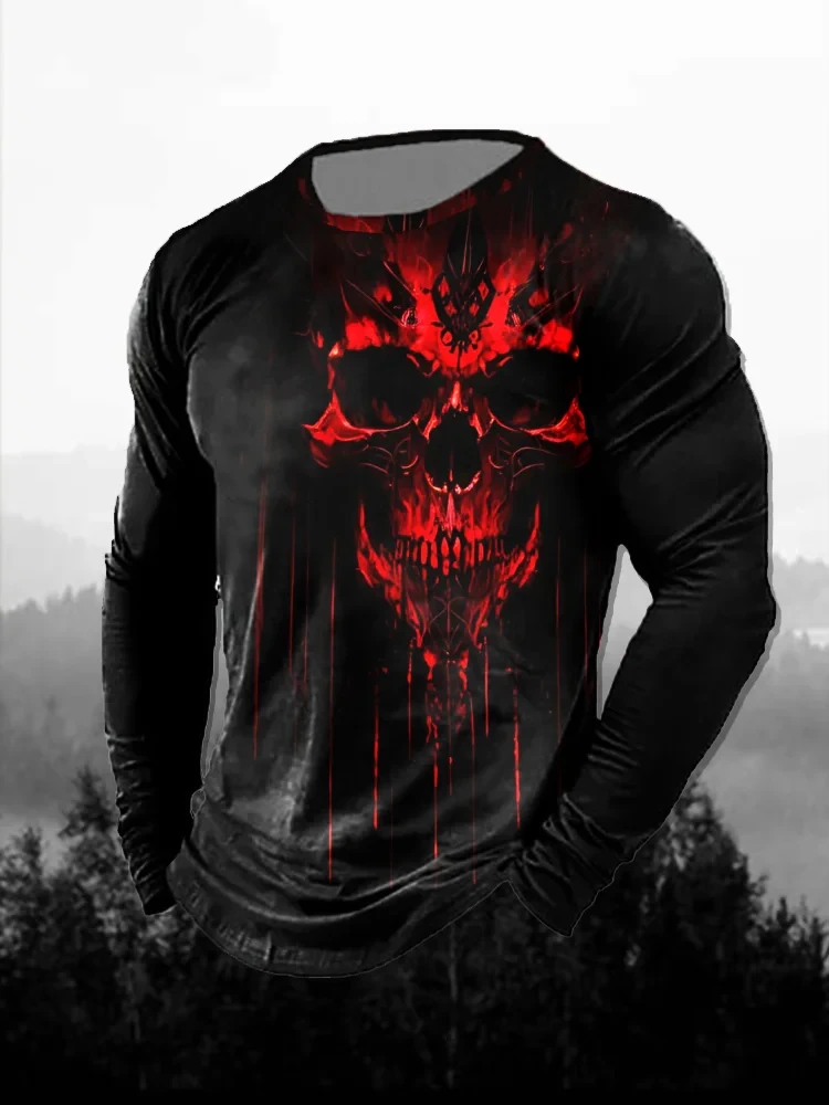 3D Printing Custom - T-shirt a maniche lunghe da uomo