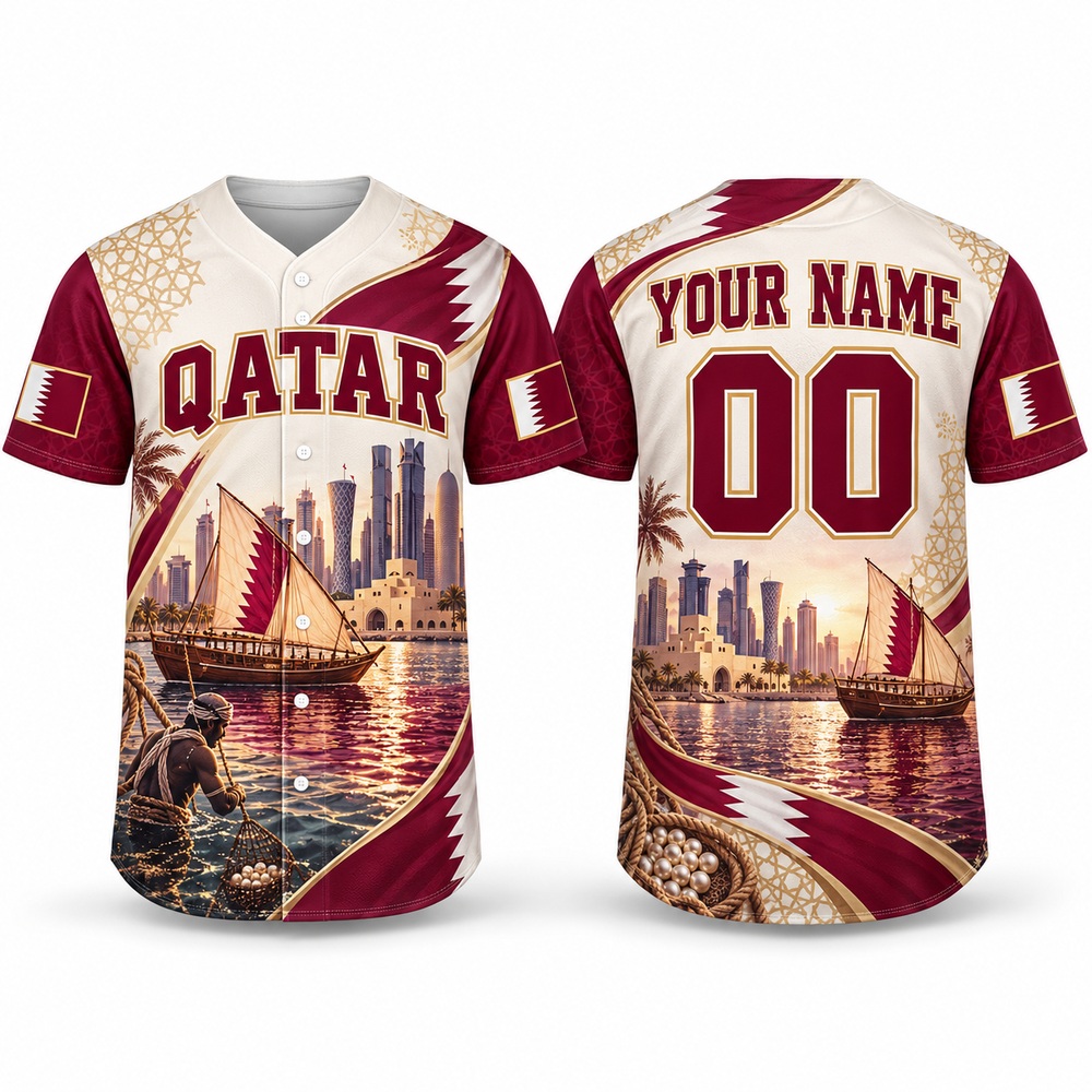 3D Printing Qatar - Maglia da baseball personalizzata con stampa