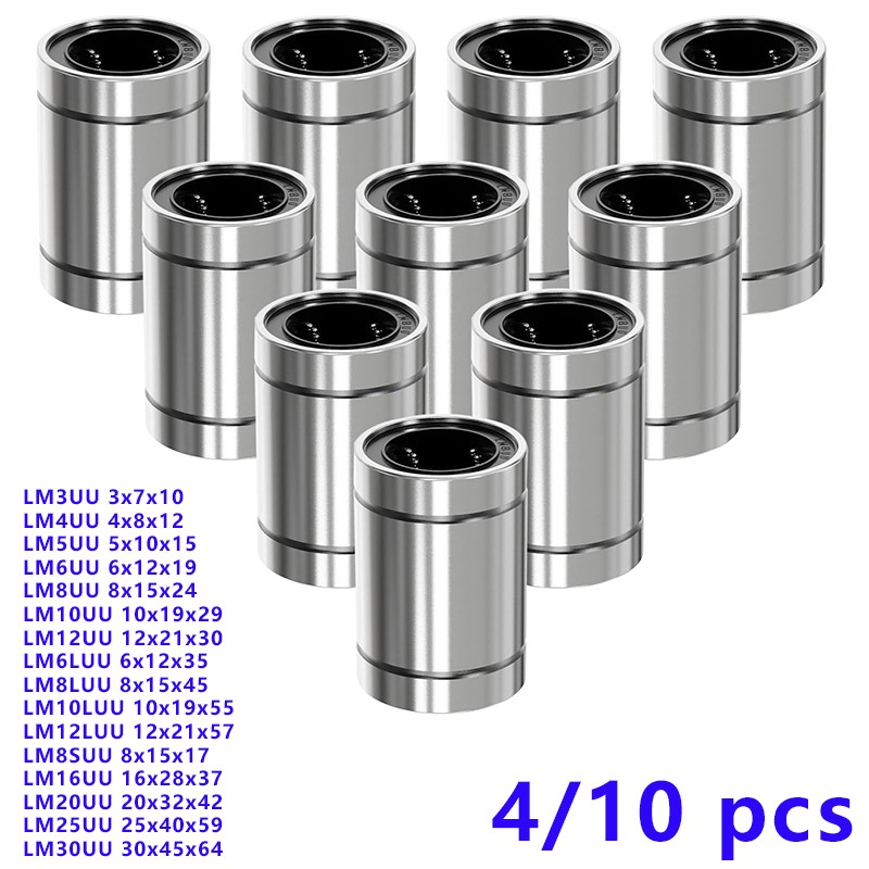 4/10PCS LM8UU LM10UU LM16UU LM - 3D Printing Guide recensione e prezzo